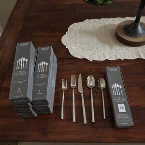 Williams-Sonoma Cyprus 40 Piece Stainless Steel Flatware Set